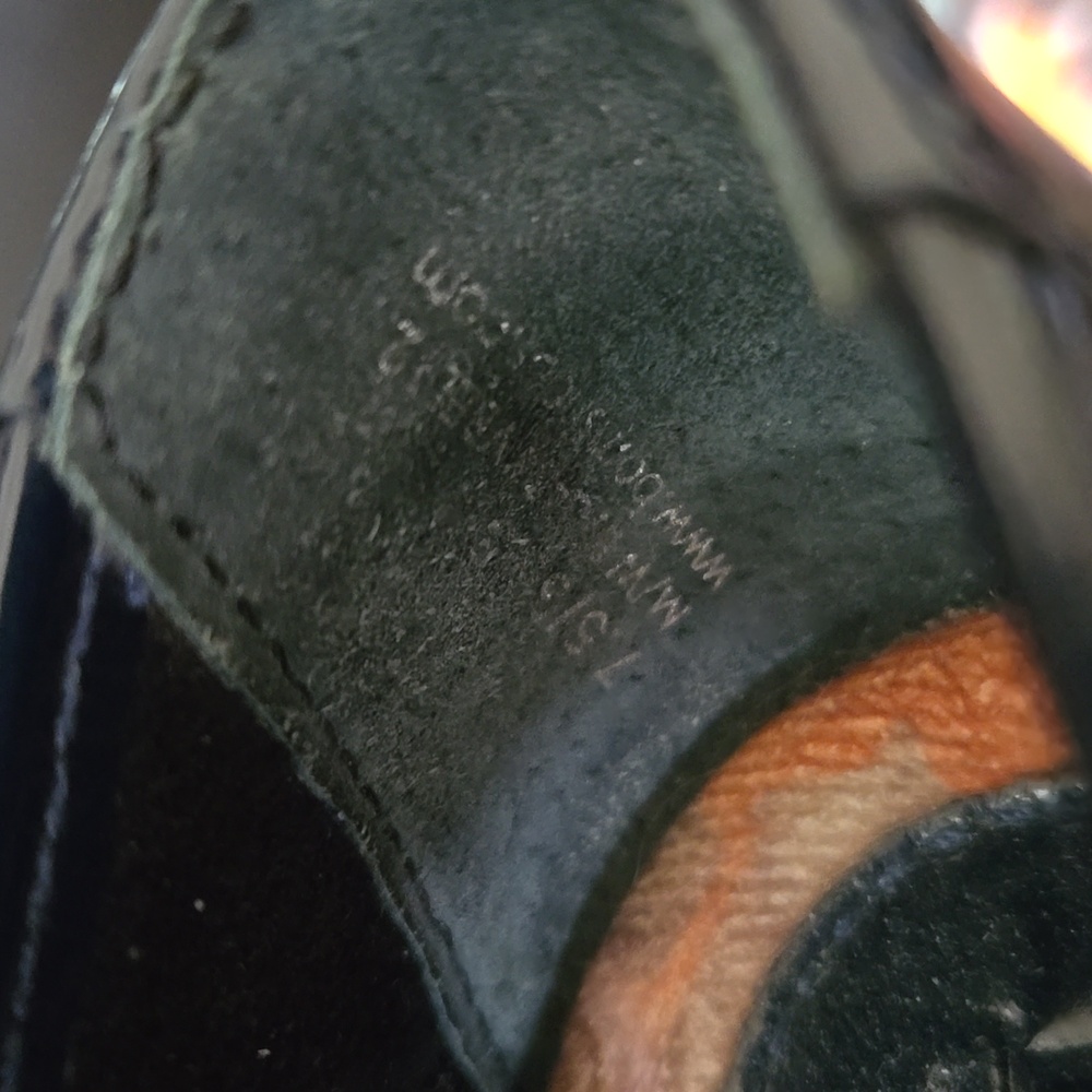 Born Riley Navy Blue Quilted Patent Ballet Flats - 7.5 - Picture 8 of 9